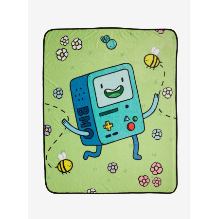 Adventure Time BMO Floral Fleece Throw 33037998_hi?$productMainDesktop$&fmt=auto