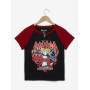 DC Comics Batman Harley Quinn Mistress of Mayhem Women's Cropped Raglan Baby Tee 32547976_hi?$productMainDesktop$&fmt=auto