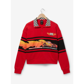 Disney Pixar Cars Lightning McQueen Flames Quarter-Zip Cropped Women's col rond 20872869_hi?$productMainDesktop$&fmt=auto