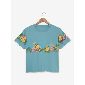 Disney Pixar Up Russell & Dug Hibiscus Flowers Women's Cropped T-Shirt 32467114_hi?$productMainDesktop$&fmt=auto