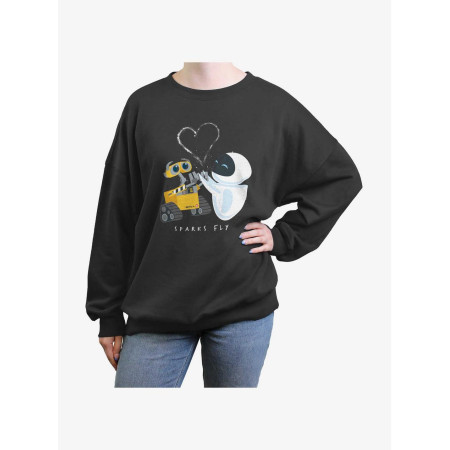 Disney Pixar Wall-E Sparks Fly Womens Oversized Sweatshirt32217570_hi?$productMainDesktop$&fmt=auto