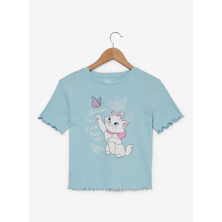 Disney The Aristocats Marie Butterfly Women's Cropped Baby Tee 32547973_hi?$productMainDesktop$&fmt=auto