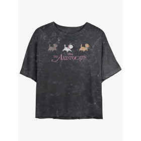 Disney The Aristocats Walk Group In Line Mineral Wash Womens Crop T-Shirt33494142_hi?$productMainDesktop$&fmt=auto