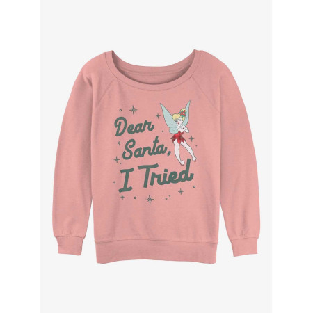 Disney Tinker Bell Dear Santa, I Tried Womens Slouchy Sweatshirt20689930_hi?$productMainDesktop$&fmt=auto