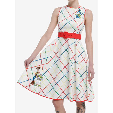 Her Universe Disney Pixar Toy Story Plaid Retro Belt Dress31163636_hi?$productMainDesktop$&fmt=auto