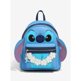 Loungefly Disney Lilo & Stitch Figural Stitch with Lei Sac à dos 20957341_hi?$productMainDesktop$&fmt=auto