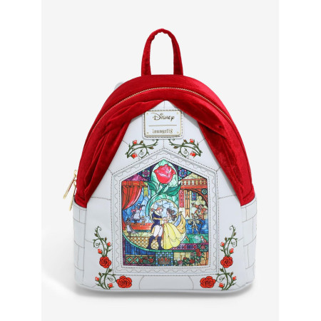 Loungefly Disney Beauty and the Beast Stained Glass Portrait Sac à dos 30608597_hi?$productMainDesktop$&fmt=auto