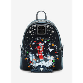 Loungefly Disney l'étrange noël de Mr Jack Jack & Sally Snowflake Glow-in-the-Dark Sac à dos 32255095_hi?$productMainDesktop$&fm