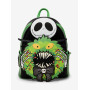 Loungefly Disney l'étrange noël de Mr Jack Jack Skellington Wreath Glow-in-the-Dark Light-Up Sac à dos 32255090_hi?$productMainD