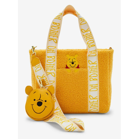 Loungefly Disney Winnie the Pooh Sherpa Pooh Bear Tote Bag avec porte-monnaie  - Précommande Décembre 202432662835_hi?$productMa