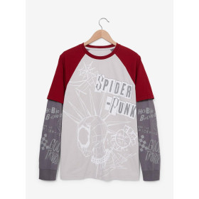 Marvel Spider-Man: Across the Spider-Verse Spider-Punk Layered Long Sleeve T-Shirt 32467817_hi?$productMainDesktop$&fmt=auto