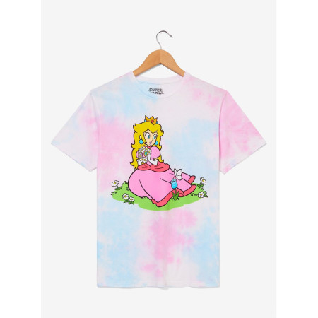 Nintendo Super Mario Bros. Princess Peach Tie-Dye Women's T-Shirt 32467115_hi?$productMainDesktop$&fmt=auto