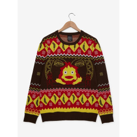 Our Universe Studio Ghibli Howl's Moving Castle Calcifer Holiday Sweater 32327407_hi?$productMainDesktop$&fmt=auto