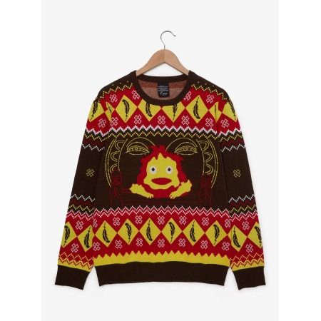 Our Universe Studio Ghibli Howl's Moving Castle Calcifer Holiday Sweater 32327407_hi?$productMainDesktop$&fmt=auto