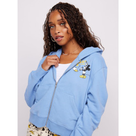 Samii Ryan Disney Mickey Mouse Paint Cropped Zippered Hoodie30658769_hi?$productMainDesktop$&fmt=auto