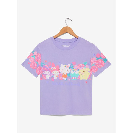 Sanrio Hello Kitty & Friends Floral Women's Cropped T-Shirt 32467125_hi?$productMainDesktop$&fmt=auto