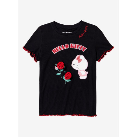 Sanrio Hello Kitty Rose Lettuce Hem Youth T-Shirt32496547_hi?$productMainDesktop$&fmt=auto