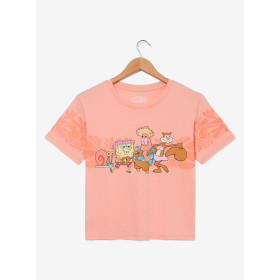 SpongeBob SquarePants Characters Floral Women's Cropped T-Shirt 32467112_hi?$productMainDesktop$&fmt=auto