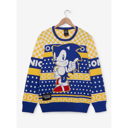 Sonic l'hérisson Gold Rings Portrait Holiday Sweater 32467629_hi?$productMainDesktop$&fmt=auto