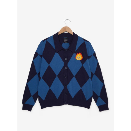 Studio Ghibli Howl's Moving Castle Calcifer Collared Women's Cardigan 32050149_hi?$productMainDesktop$&fmt=auto