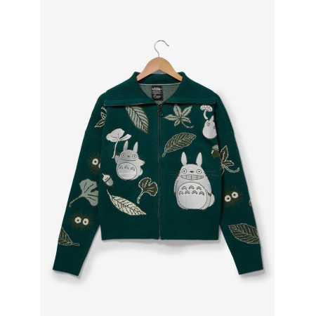 Studio Ghibli My Neighbor Totoro Allover Print Zippered Women's Sweater 20711943_hi?$productMainDesktop$&fmt=auto