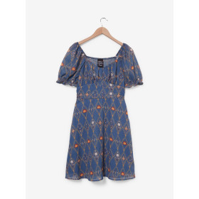 Studio Ghibli Howl's Moving Castle Diamond Icons Allover Print Smock Dress 32322459_hi?$productMainDesktop$&fmt=auto