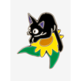   - Studio Ghibli Kiki's Delivery Service Jiji Sunflower Enamel Pin  -