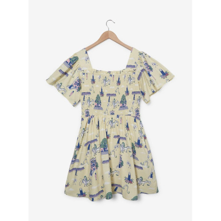 Studio Ghibli Spirited Away Haku Allover Print Smock Dress 32109676_hi?$productMainDesktop$&fmt=auto