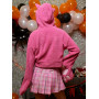 Sweet Society Fuzzy Pink Monster Paw Girls Crop Sweatshirt à capuche32327077_av2?$productMainDesktop$&fmt=auto