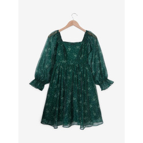 Disney Mickey Mouse Holiday Greenery Allover Print Long Sleeve Smock Dress  - Précommande Décembre 202432763751_hi?$productMainD