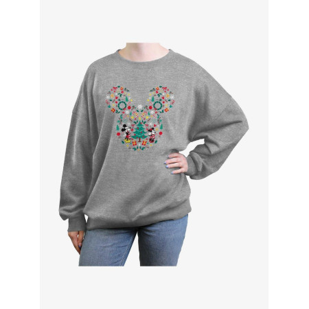 Disney Mickey Mouse Christmas Icon Ears Womens Oversized Sweatshirt - Précommande Décembre 202431384887_hi?$productMainDesktop$&