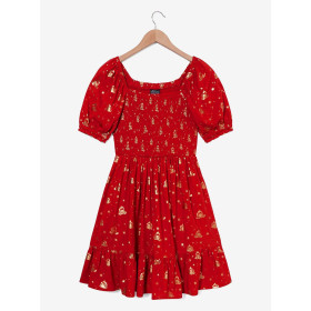 Studio Ghibli Howl's Moving Castle Calcifer Starry Allover Print Smock Dress  - Précommande Décembre 202432628797_hi?$productMai