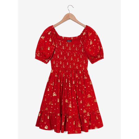 Studio Ghibli Howl's Moving Castle Calcifer Starry Allover Print Smock Dress  - Précommande Décembre 202432628797_hi?$productMai