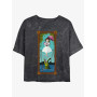 Disney The Haunted Mansion The Tightrope Walker Portrait Womens Mineral Wash Crop T-Shirt Her Universe Web Exclusive - Précomman