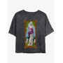 Disney The Haunted Mansion The Black Widow Portrait Womens Mineral Wash Crop T-Shirt Her Universe Web Exclusive - Précommande Dé