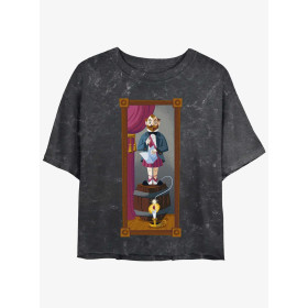 Disney The Haunted Mansion The Dynamite Gentleman Portrait Womens Mineral Wash Crop T-Shirt Her Universe Web Exclusive - Précomm