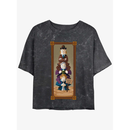 Disney The Haunted Mansion The Quicksand Men Portrait Womens Mineral Wash Crop T-Shirt Her Universe Web Exclusive - Précommande 