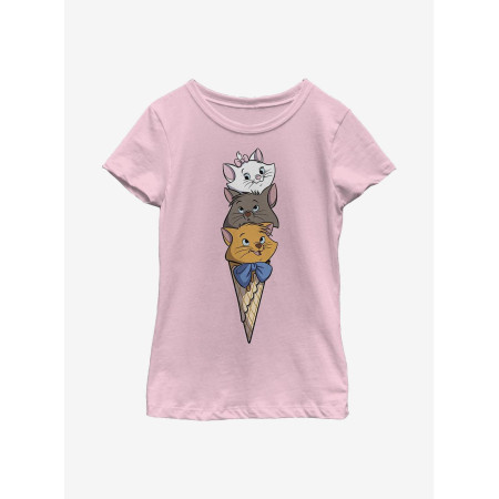 Disney The Aristocats Kitten Ice Cream Stack Ado Girls T-Shirt - Précommande Décembre 202414461801_hi?$productMainDesktop$&fmt=a