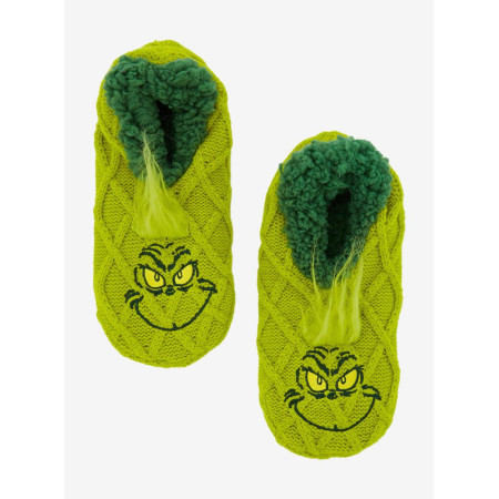 Dr. Seuss How the Grinch Stole Christmas The Grinch Knit Slipper chaussettes  - Précommande Décembre 202432697370_hi?$productMai