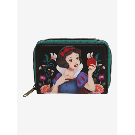 Loungefly Snow White And The Seven Dwarfs Floral Apple Mini Zipper Wallet - Préco Décembre 202432656676_hi?$productMainDesktop$&