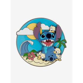 Loungefly Disney Lilo & Stitch Beach Stitch & Ducklings Limited Edition Enamel Pin  - Préco Décembre 202431714668_hi?$productMai