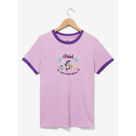 Disney The Little Mermaid Ariel Icons Women's Ringer T-Shirt  - Préco Décembre 202431130094_hi?$productMainDesktop$&fmt=auto