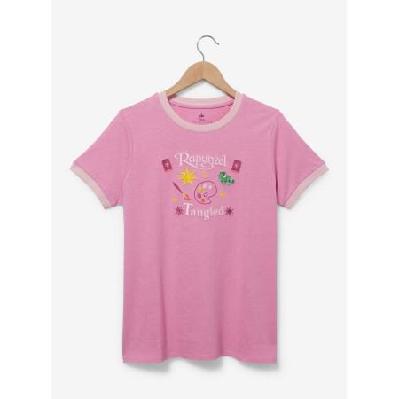 Disney Tangled Rapunzel brodé Women's Ringer T-Shirt  - Préco Décembre 202431130088_hi?$productMainDesktop$&fmt=auto