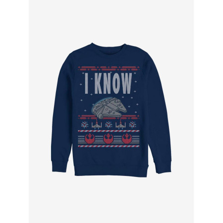 Star Wars I Know Christmas Pattern Sweatshirt - Préco Décembre 202412822338_hi?$productMainDesktop$&fmt=auto