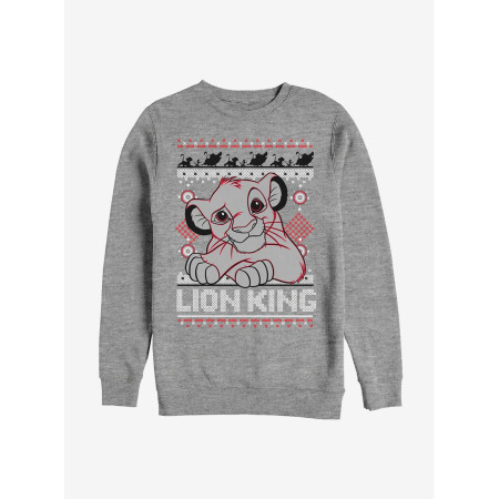 Disney The Lion King Simba Christmas Pattern Sweatshirt - Préco Décembre 202412821420_hi?$productMainDesktop$&fmt=auto