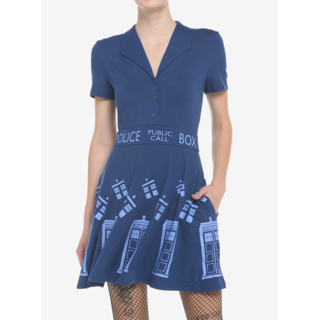 Her Universe Doctor Who TARDIS Retro Dress - Préco Décembre 202419541977_hi?$productMainDesktop$&fmt=auto