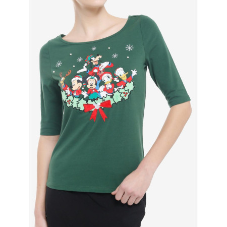 Her Universe Disney Mickey Mouse And Friends Holiday Retro Top Her Universe Exclusive - Préco Décembre 202432602286_hi?$productM