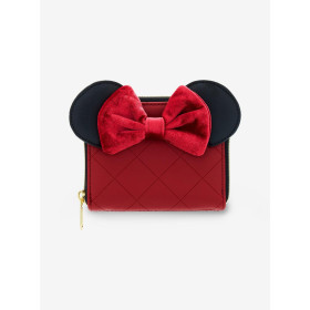 Loungefly Disney Minnie Mouse Burgundy Velvet Bow Mini Zipper Wallet - Préco Décembre 202432652199_hi?$productMainDesktop$&fmt=a