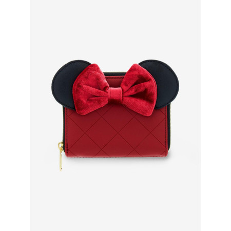 Loungefly Disney Minnie Mouse Burgundy Velvet Bow Mini Zipper Wallet - Préco Décembre 202432652199_hi?$productMainDesktop$&fmt=a