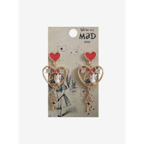 Lewis Carroll Alice's Adventures In Wonderland Heart Charm Earrings - Préco Mars 202532928632_hi?$productMainDesktop$&fmt=auto